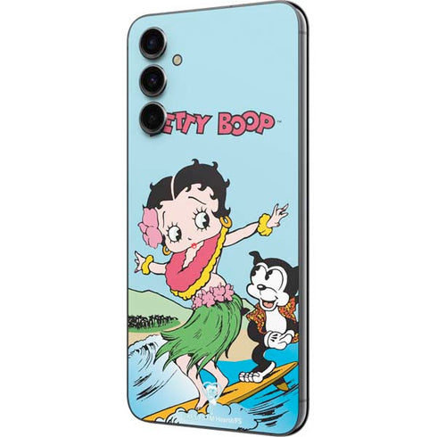 Betty Boop Surfing Galaxy A14 5G Skin